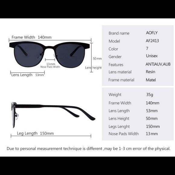 AOFLY Authentic Sunglasses - Picture 5 of 6